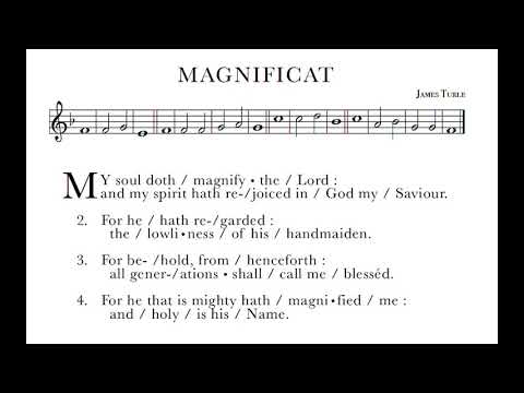The Magnificat, Set to Turle in F.
