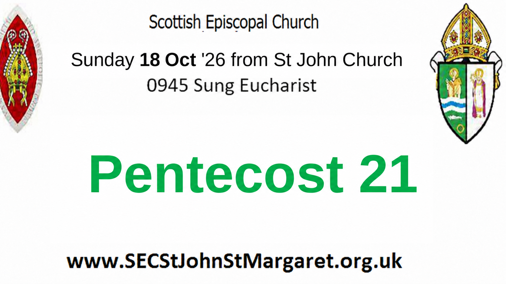 18 October 2026 - Pentecost 21 