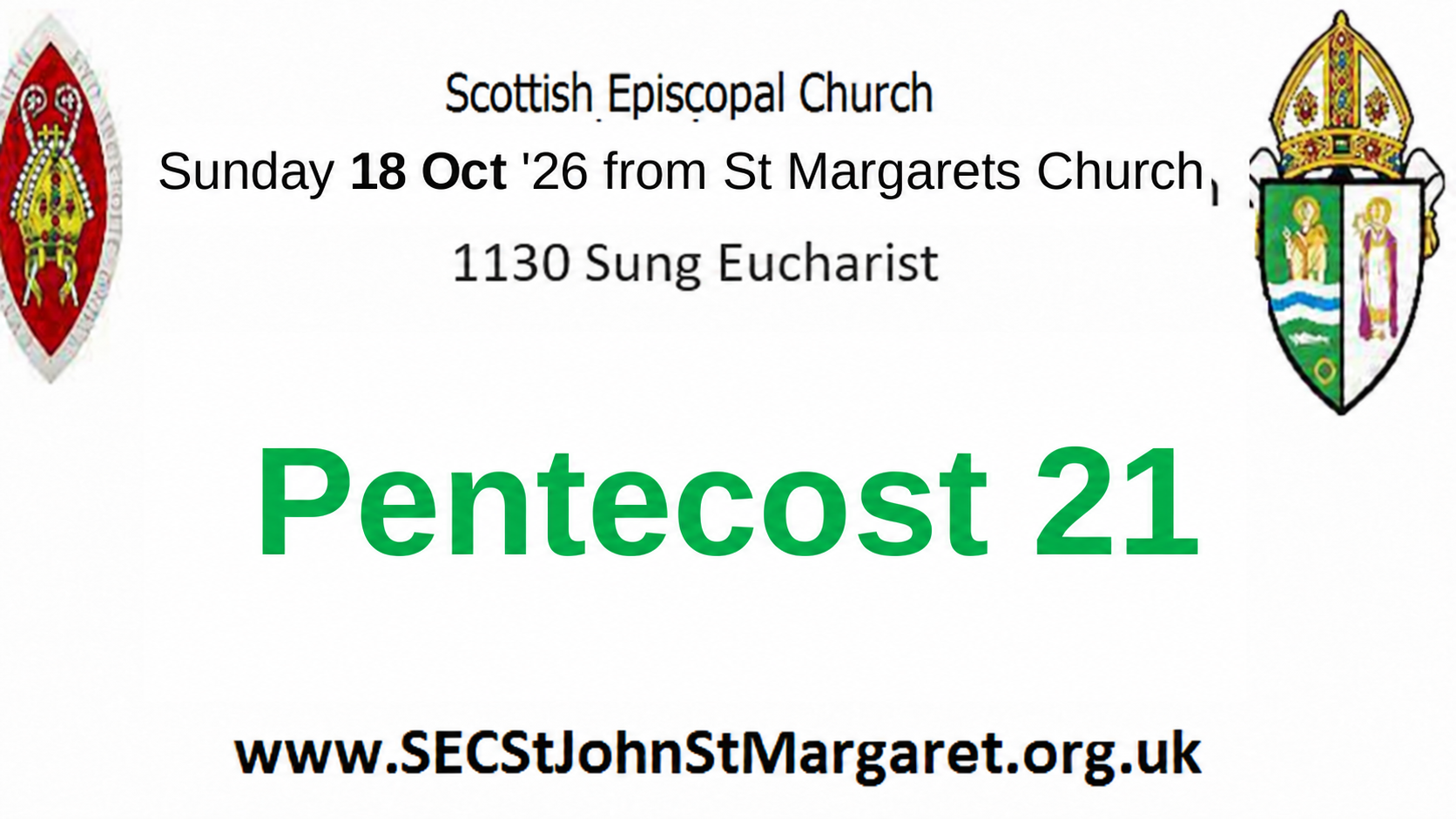 18 October 2026 - Pentecost 21 