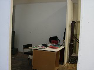 My studio space at the start of term